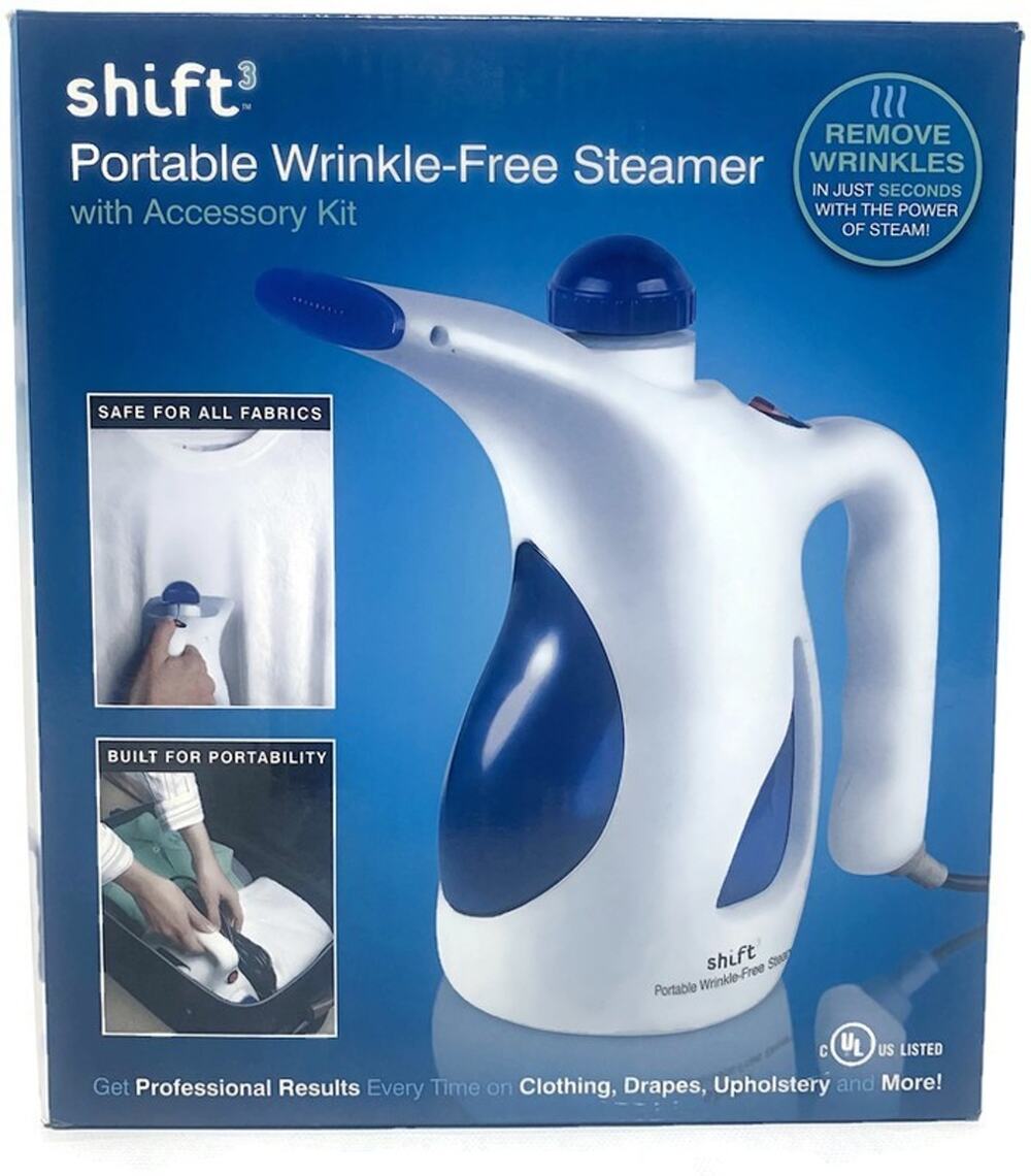 Shift3 Portable Clothes Steamer Wrinkle-Free Travel Handheld Garment Steamer
